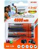 Confezione 2 Pile Batterie Ricaricabili Stilo AA 4800mah 1.2v Linq Ni-mh4800