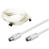Cavo Antenna Tv Dvb-T Maschio / Femmina Da 20 Metri linq Av003-20m