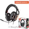 PLANTRONICS CUFFIE GAMING STEREO PC MAC JACK CON MICROFONO RIG 300 ORO NERO