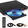 Lettore DVD HD Con Porta HDMI, Region Free per Smart TV, Cavo di Uscita HDMI/RCA