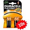 Confezione 40 Pile Batterie Duracell Plus Power AAA MiniStilo Lr03 Mn2400 hsb