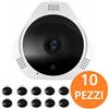 BRAVO TELECAMERA PANORAMICA FINTA BRAVO 360 GRADI INTERNO ED ESTERNO KIT 10 PEZZI