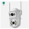 ICSEE TELECAMERA ESTERNA ICSEE CAMERA PTZ WIFI DOPPIA LENTE SMART ZOOM WATERPROOF