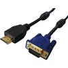Cavo Prolunga Adattatore Hdmi Vga 1080p 1,8mt Linq Vga-Hdmi