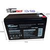 Batteria Piombo Ricaricabile Trustech 12V 9Ah Sigillata Ciclica BATT12V9A