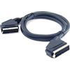 Cavo Collegamento Scart Presa Tv Audio Video Videoregistratore lungh 1,5m hsb