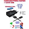 Samsung CARICABATTERIA RAPIDO EP-TA20EBE CAVO USB SAMSUNG ORIGINALE GALAXY S6 S7 NOTE 5