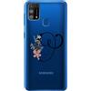 Mixroom CUSTODIA COVER TRASPARENTE TPU MORBIDA PER SAMSUNG GALAXY M31 LETTERE ALFABETO