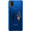 Mixroom CUSTODIA COVER TRASPARENTE TPU MORBIDA PER SAMSUNG GALAXY M31 LETTERE ALFABETO