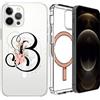 Custodia cover MagSafe per Apple iPhone 13 Mini Pro Max Magnetic Traspa. LETTERE