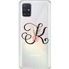 CUSTODIA COVER TRASPARENTE MORBIDA TPU PER SAMSUNG GALAXY M51 LETTERE ALFABETO