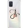 CUSTODIA COVER TRASPARENTE MORBIDA TPU PER SAMSUNG GALAXY M51 LETTERE ALFABETO