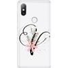 Mixroom CUSTODIA COVER TRASPARENTE MORBIDA TPU PER XIAOMI REDMI NOTE 8T LETTERE ALFABETO
