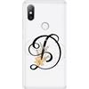 Mixroom CUSTODIA COVER TRASPARENTE MORBIDA TPU PER XIAOMI REDMI NOTE 8T LETTERE ALFABETO