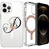 Custodia cover MagSafe per Apple iPhone 13 Mini Pro Max Magnetic Traspa. LETTERE