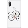 Mixroom CUSTODIA COVER TRASPARENTE MORBIDA TPU PER XIAOMI REDMI NOTE 8T LETTERE ALFABETO