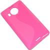 MAXY SSYL CUSTODIA SILICONE S-LINE COVER TPU BACK S-CASE MICROSOFT LUMIA 950 XL ROSA