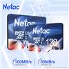 Netac Micro SD Netac 32GB 64GB 128GB 256GB 512GB A1 V30 U3 4K TF Card + Garanzia EU