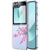Mixroom Custodia Cover per Samsung Galaxy Z Flip 5 / 6 in TPU Trasparente fantasia U9