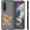 Mixroom Custodia Cover per Samsung Galaxy Z Fold 3 5G in TPU Trasparente fantasia U