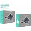 Telefono Fisso Tx-9229 Con Filo Display Blocco Idd Mute Vivavoce linq