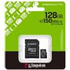 Kingston MicroSD 150MB/s V10 A1 Canvas Select Plus 128GB con Adattatore