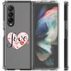Mixroom Custodia Cover per Samsung Galaxy Z Fold 7 in TPU Trasparente fantasia U9