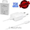 SAMSUNG CARICABATTERIE ORIGINAL FAST CHARGE EP-T1510XWE CAVO USB-C WHITE 795A3FA