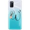 Mixroom CUSTODIA COVER TRASPARENTE TPU MORBIDA Per Oppo A74 5G LETTERE ALFABETO