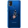 Mixroom CUSTODIA COVER TRASPARENTE TPU MORBIDA PER SAMSUNG GALAXY M31 LETTERE ALFABETO