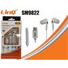 Auricolari Cuffie Stereo In-Ear Con Regolazione Volume Tipo C Type-C Linq Sm9822