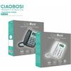 Telefono Fisso RainBow Tx-9129 Con Filo Display Blocco Idd Mute Vivavoce linq
