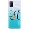 Mixroom CUSTODIA COVER TRASPARENTE TPU MORBIDA Per Oppo A74 5G LETTERE ALFABETO