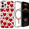 MIXROOM Custodia cover MagSafe per Apple iPhone 14 Plus Pro Max Magnetic Trasparente UB