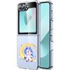 Mixroom Custodia Cover per Samsung Galaxy Z Flip 5 / 6 in TPU Trasparente fantasia U9