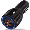 Maclean Caricabatteria da auto QC 3.0 Maclean Energy MCE478 W - bianco / Nero
