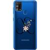 Mixroom CUSTODIA COVER TRASPARENTE TPU MORBIDA PER SAMSUNG GALAXY M31 LETTERE ALFABETO