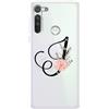 Mixroom Custodia Cover Per Motorola Moto Edge S30 In TPU Morbida LETTERE ALFABETO