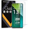 Vetro Temperato per Xiaomi Redmi Note 13 Pro 4G/5G, 2 Pezzi Pellicola Protettiva