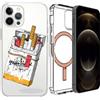 MIXROOM Custodia cover MagSafe per Apple iPhone 14 Plus Pro Max Magnetica Trasparente TA