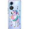 Mixroom Custodia Cover per OPPO Reno 8 Lite 5G in TPU Trasparente fantasia U9