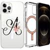Custodia cover MagSafe per Apple iPhone 13 Mini Pro Max Magnetic Traspa. LETTERE