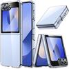 Does not apply Cover per Galaxy Z Flip7Fe 2025 / Z Flip 6 2024, Cristallo Trasparente PC Rigido