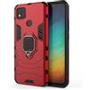 Does not apply Cover per Xiaomi Redmi 9C Con Anello, Custodia Supporto Magnetica Rigida Resiste