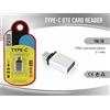 Lettore Card Reader Usb Adattatore OTG Type-C Tipo C YHL-T6 mar