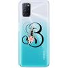 Mixroom CUSTODIA COVER TRASPARENTE TPU MORBIDA Per Oppo A74 5G LETTERE ALFABETO