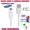 Samsung CAVO USB X CARICA RAPIDA VELOCE ORIGINALE SAMSUNG GALAXY J1 J3 J5 J7 J9 BIANCO