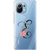 Mixroom Custodia Cover per HONOR 200 Smart 5G TPU morbida trasparente LETTERE ALFABETO