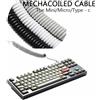 Coiled Cable China Cavo a Spirale Interfaccia Micro Mini USB Tipo C Meccanico Tastiera GH60 XD64