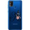 Mixroom CUSTODIA COVER TRASPARENTE TPU MORBIDA PER SAMSUNG GALAXY M31 LETTERE ALFABETO